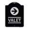 Signmission Valet Right Arrow Heavy-Gauge Aluminum Architectural Sign, 24" x 18", BS-1824-22743 A-DES-BS-1824-22743 - alternate 1